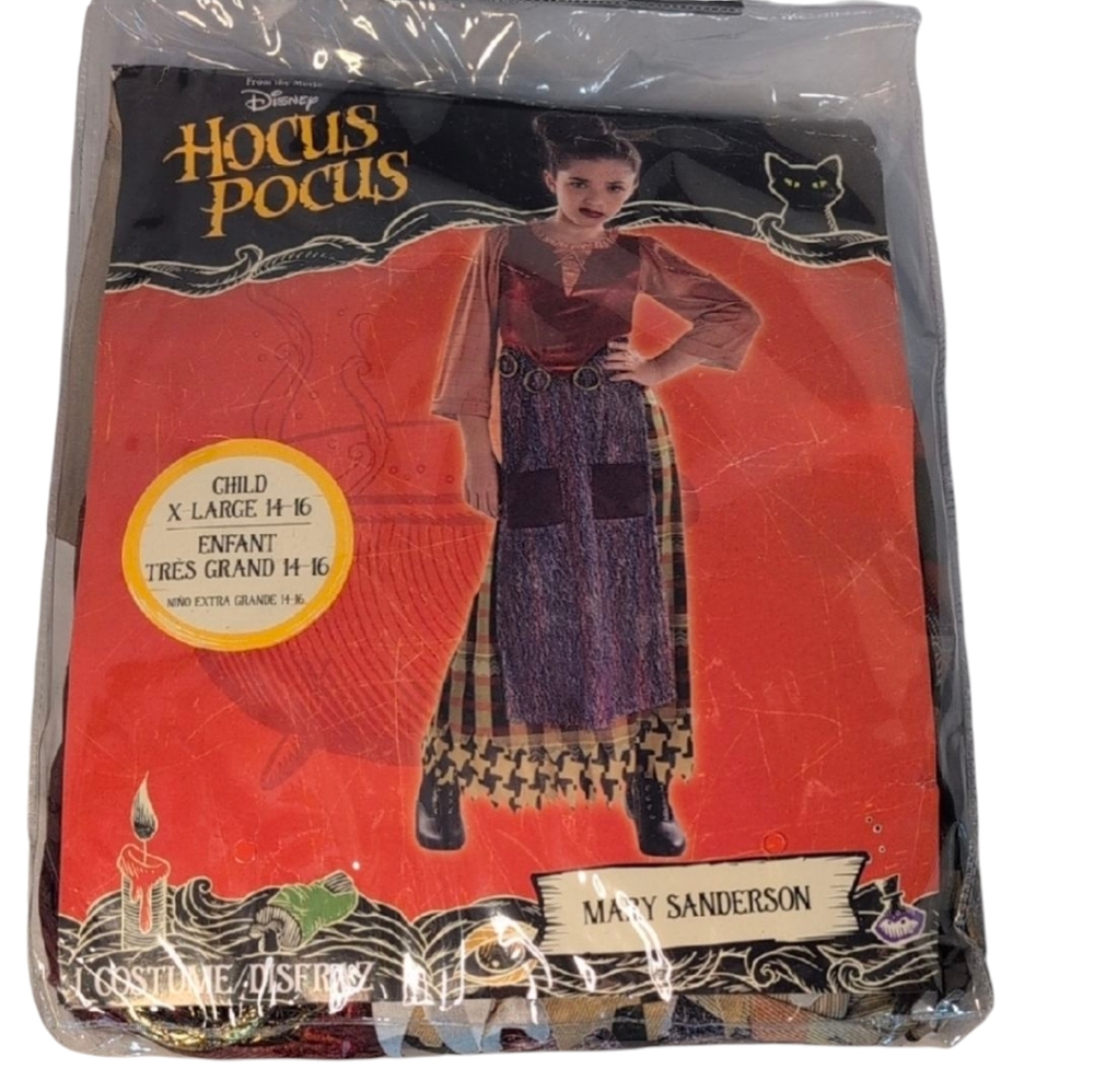 Disney Hocus Pocus Mary Sanderson Kids Costume - Red and Black